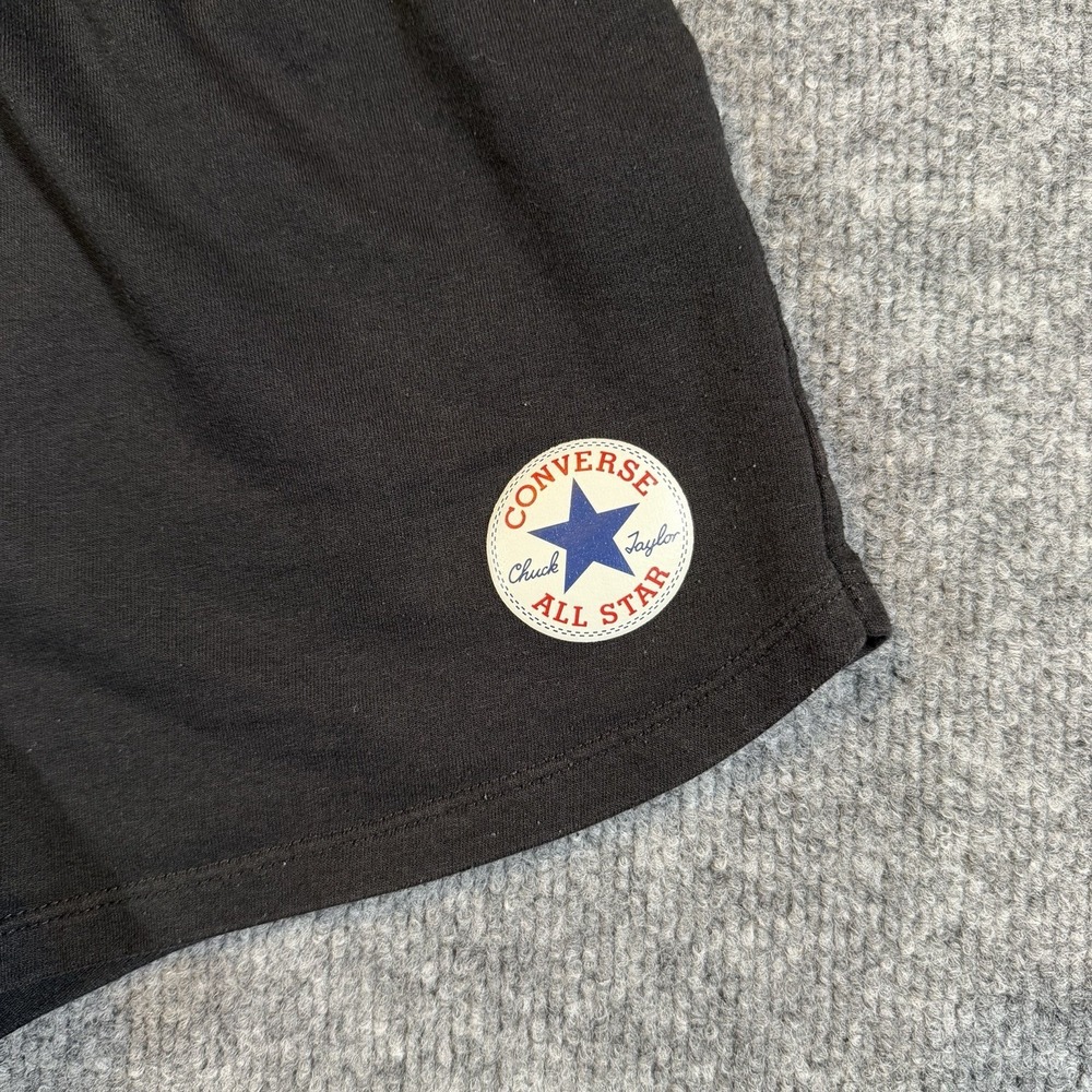 Converse Big Kids Girls XL (13-15 Yrs) Chuck Taylor Patch Shorts Black - Picture 2 of 7
